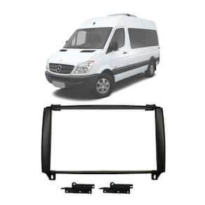Moldura 8" Fiamon Padrão Pioneer Sprinter 2013 até 2019 Preta