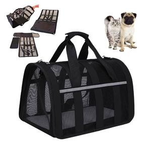 Bolsa Transporte Cao Cachorro Gato Faixa Refletiva Lazer Passeio Viagem Segurança Confortavel