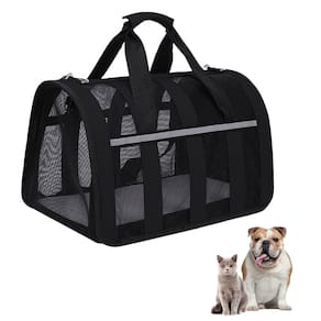 Bolsa Transporte Gato Cachorro Cao Pet Faixa Refletiva Pequeno Porte Passeio Lazer Viagem Carro Aviao Segurança
