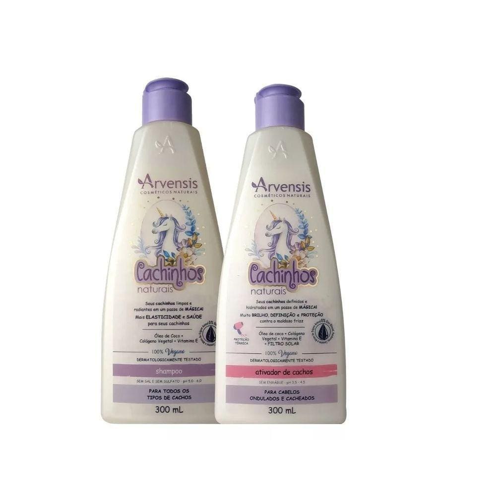 Kit Cachinhos Naturais Arvensis Shampoo E Ativador De Cachos