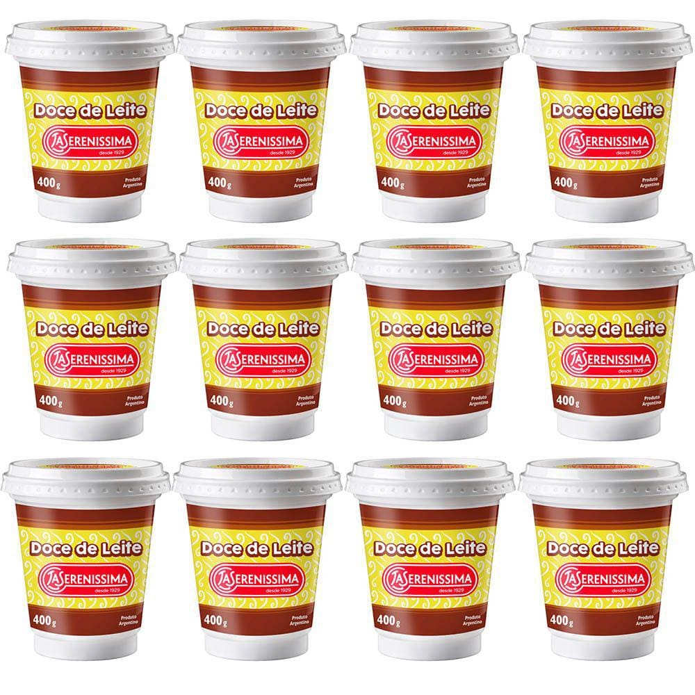 Kit 12 Potes de Doce de Leite La Serenissima 400g