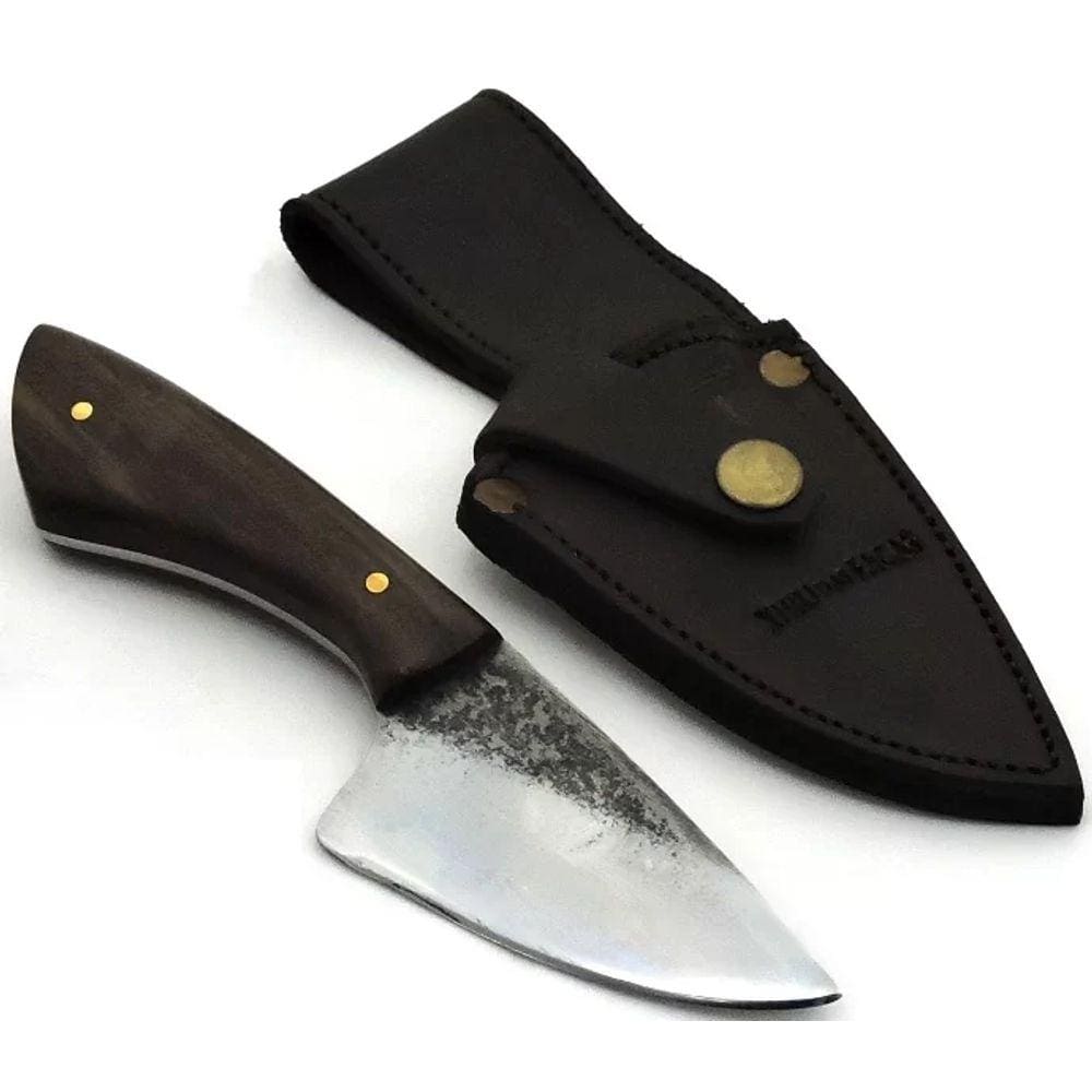 Faca Artesanal Skinner Aço Carbono - Lâm. 8 cm.
