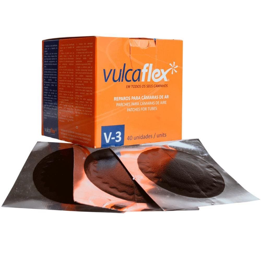 Remendo Redondo Vulcaflex V-03 Caixa Com 40 Unidades