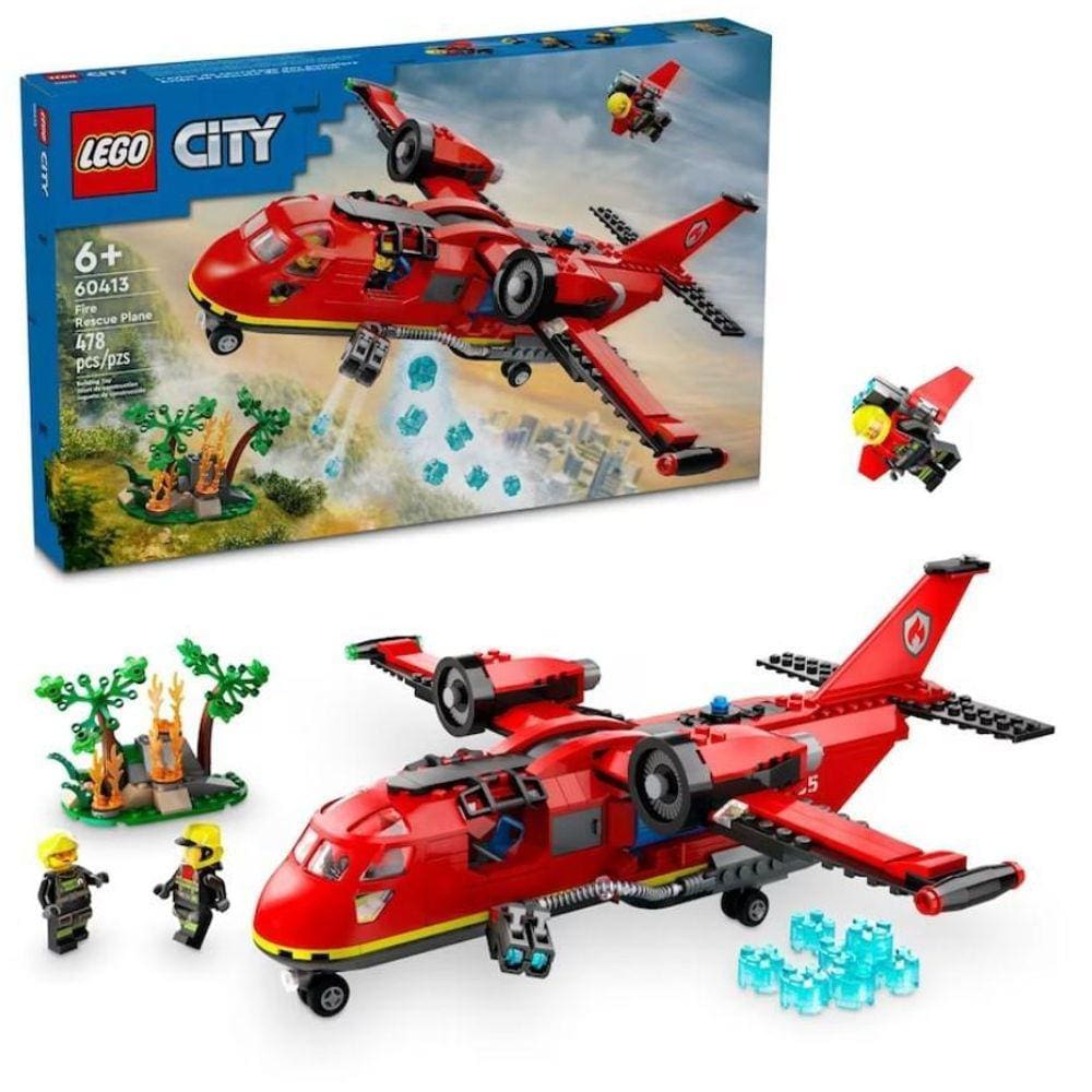 Avião De Resgate De Incêndio - Lego 60413