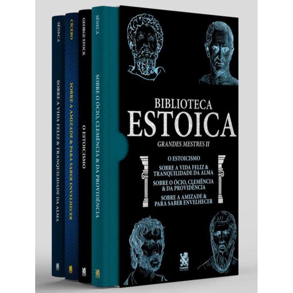 Biblioteca Estoica: Grandes Mestres Volume 02 - Box Com 4 Livros
