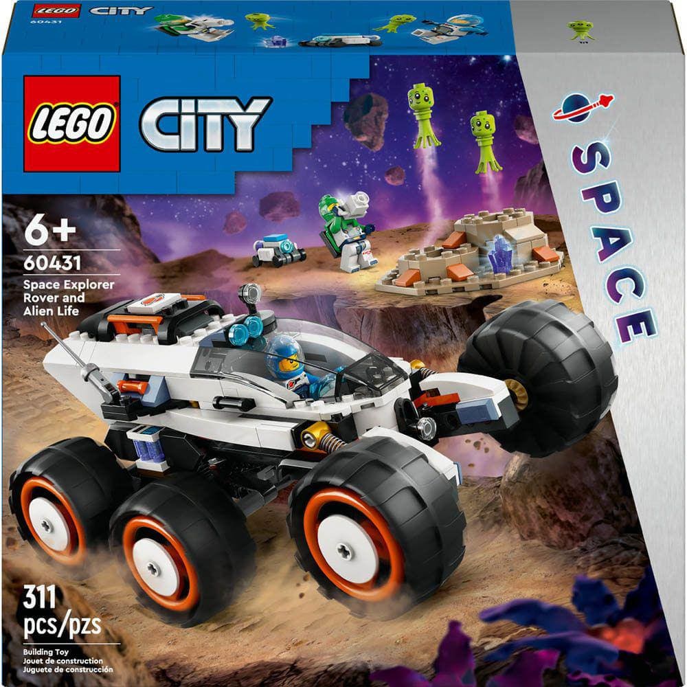 Blocos de Montar - Carro de Exploracao Espacial e Vida Extraterrestre LEGO DO BRASIL