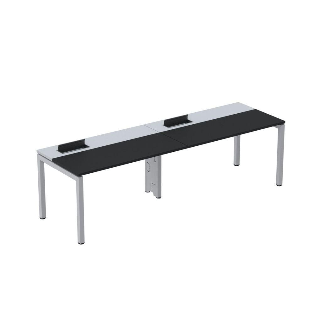Mesa Plataforma para Coworking para 2 Pessoas 120x792 Psc120 Preto/Cinza