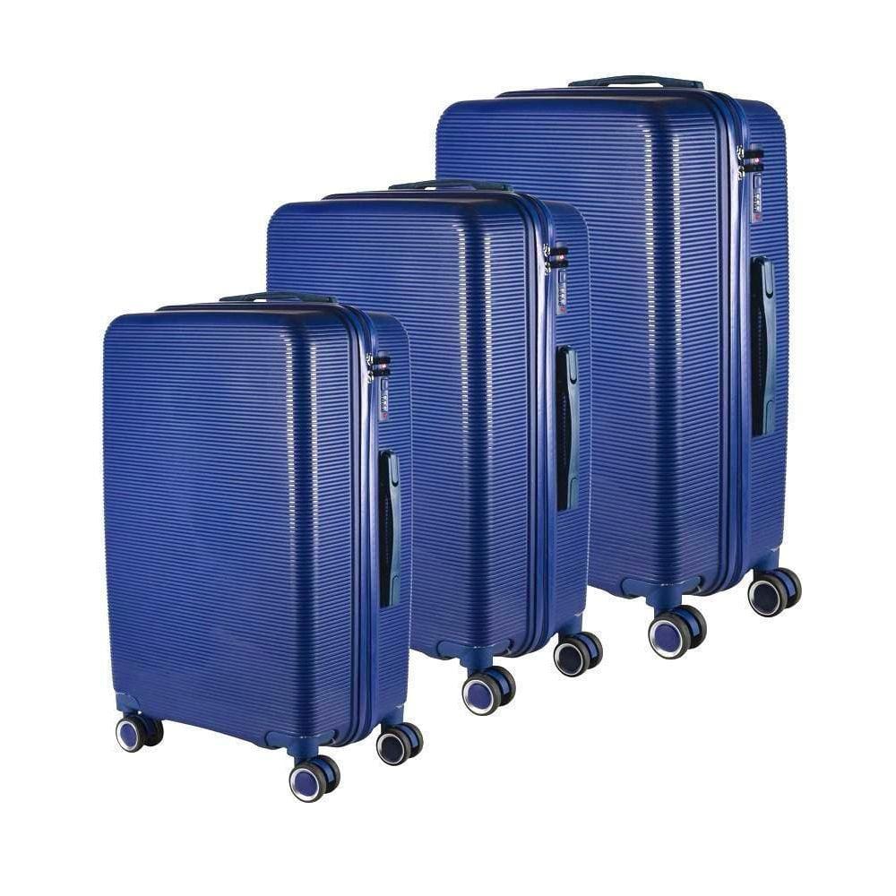 Cj Mala 35Kg + 23Kg + 10Kg Polipropileno Inquebrável Azul