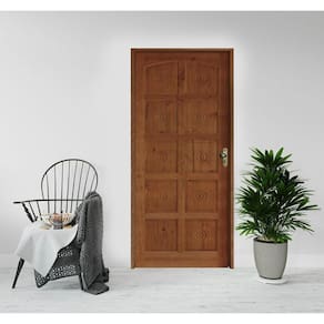 Porta Torneada 10 Bicos Ecológico 82x2.10 Batente Ecológico 11cm Fechadura Externa Lado Esquerdo - Hale Esquadrias