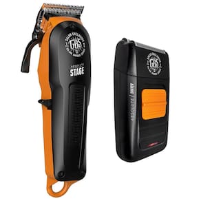 Kit Gama Gbs Absolute - Maquina De Cabelo Stage Cordless + Barbeador Shaver