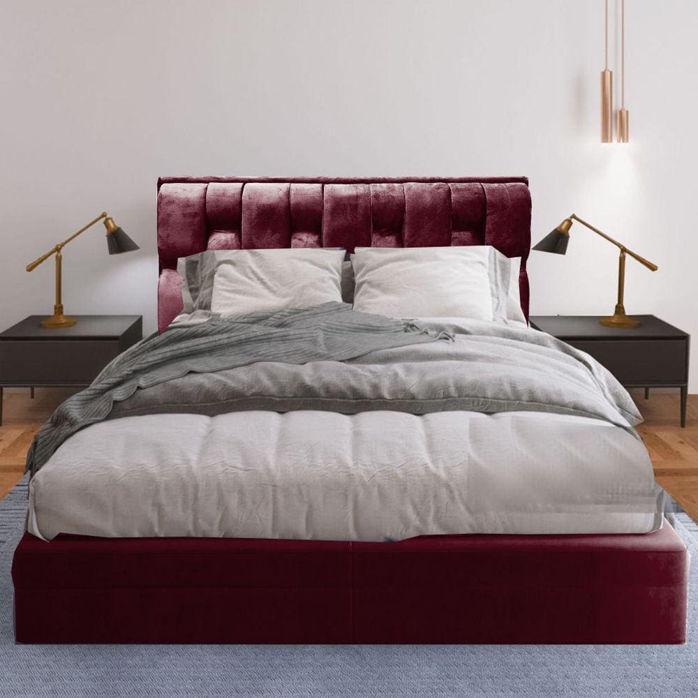 Cabeceira Cherie Suede 160 Bordo