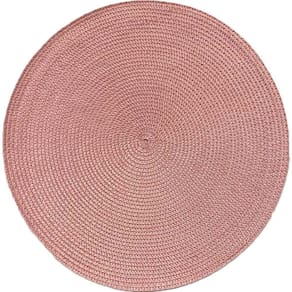 Kit 2 Americano Requinte Liso Para Mesa Redondo 38cm Rosê