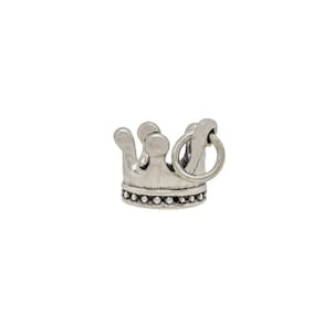 Pingente Formato Coroa Prata 925 Charm Realeza Presente