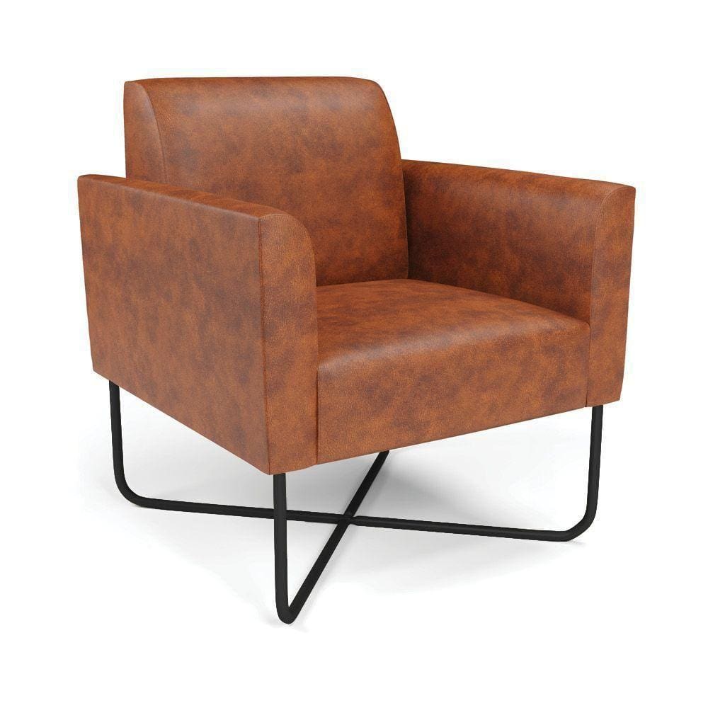 Poltrona Base X Industrial Preto Marisa Corano Nozes D03 - D\`rossi