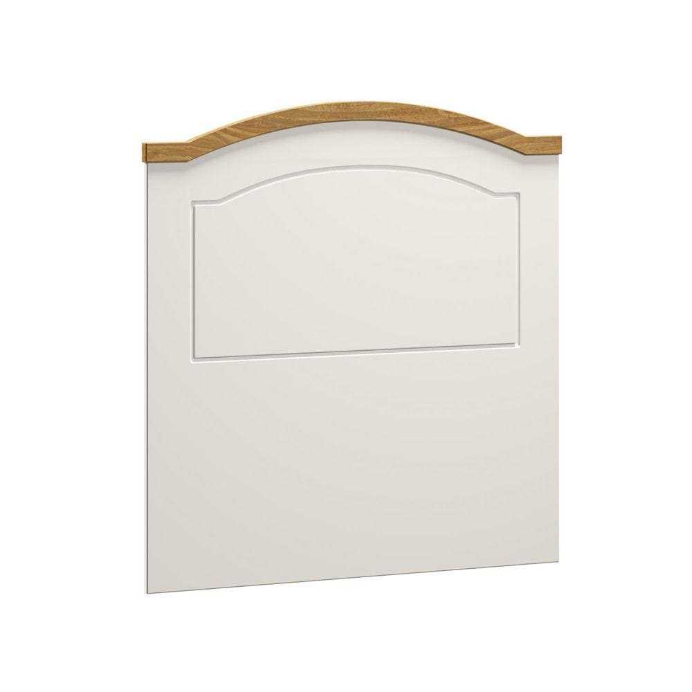 Cabeceira Painel Solteiro Smile Móveis Serpil Creme/Carvalho