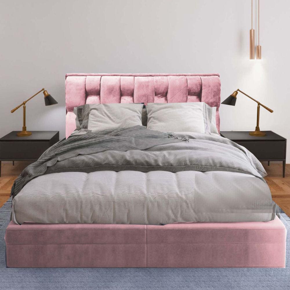 Cabeceira Cherie Suede 160 Rosa