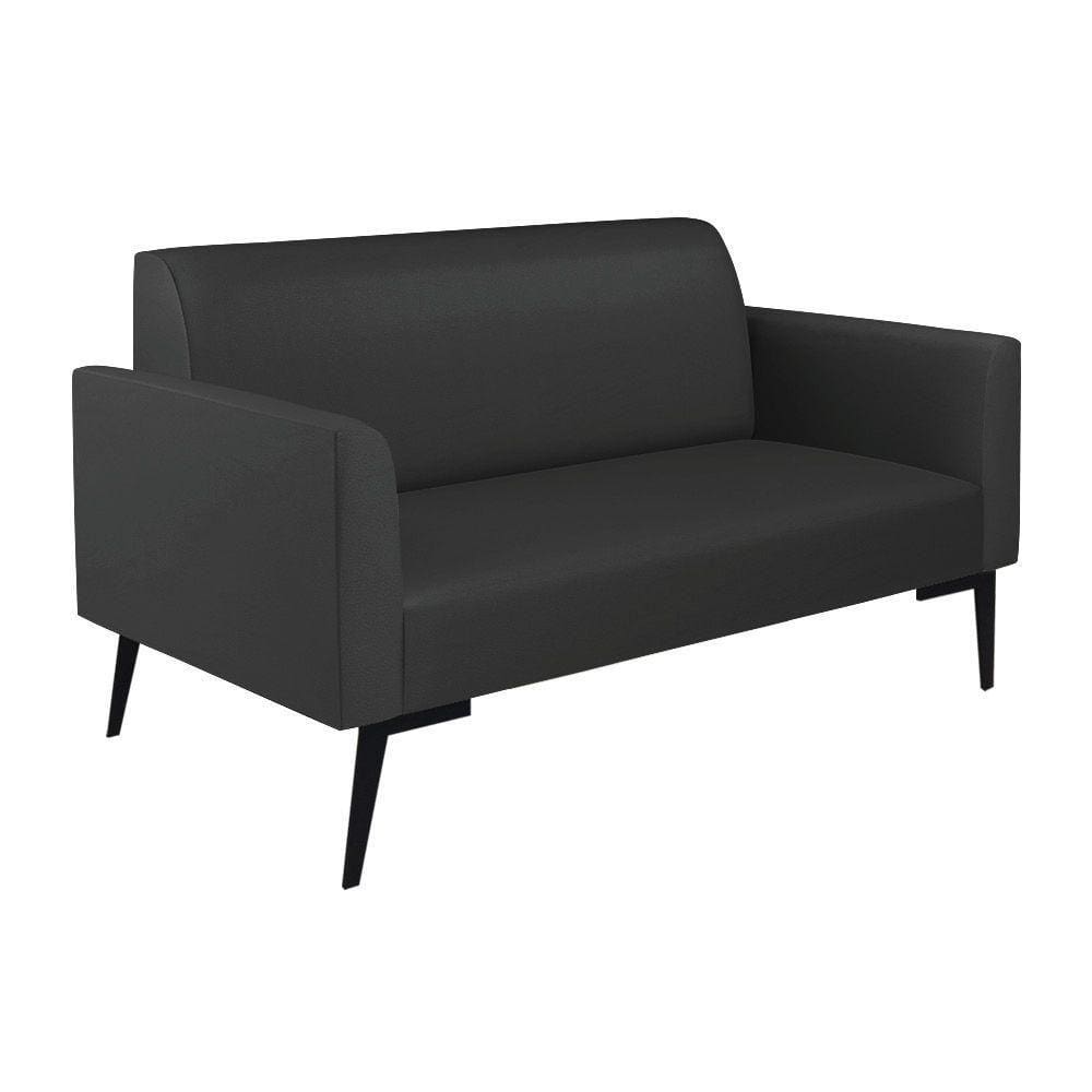 Sofá Namoradeira Pés Villach Marisa Corino D03 - D\\`rossi Cor Preto