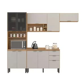 Cozinha 10 Portas Modulada Demobile Firenze 06 Amendola / Nude Prime TX 2,60 m