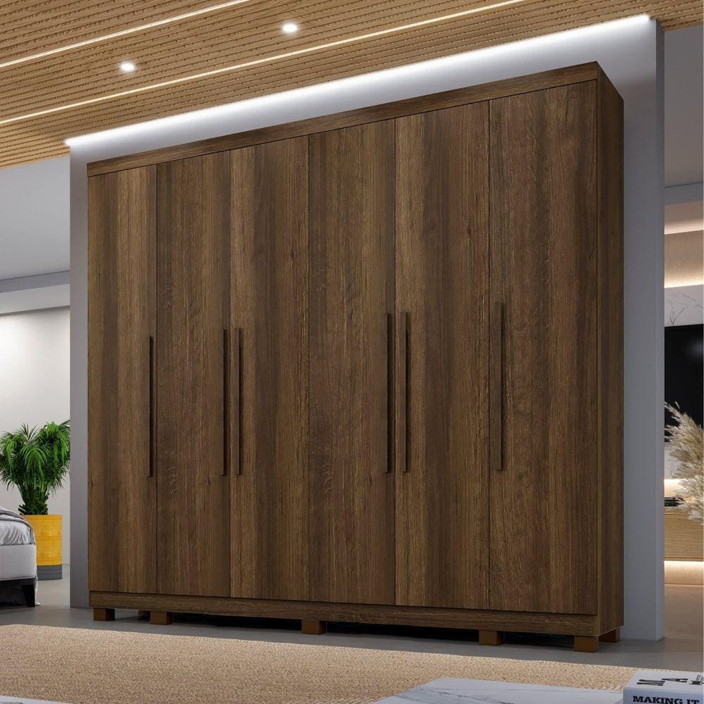 Guarda-roupa Atlanta 6 Portas 6 Gavetas Imbuia