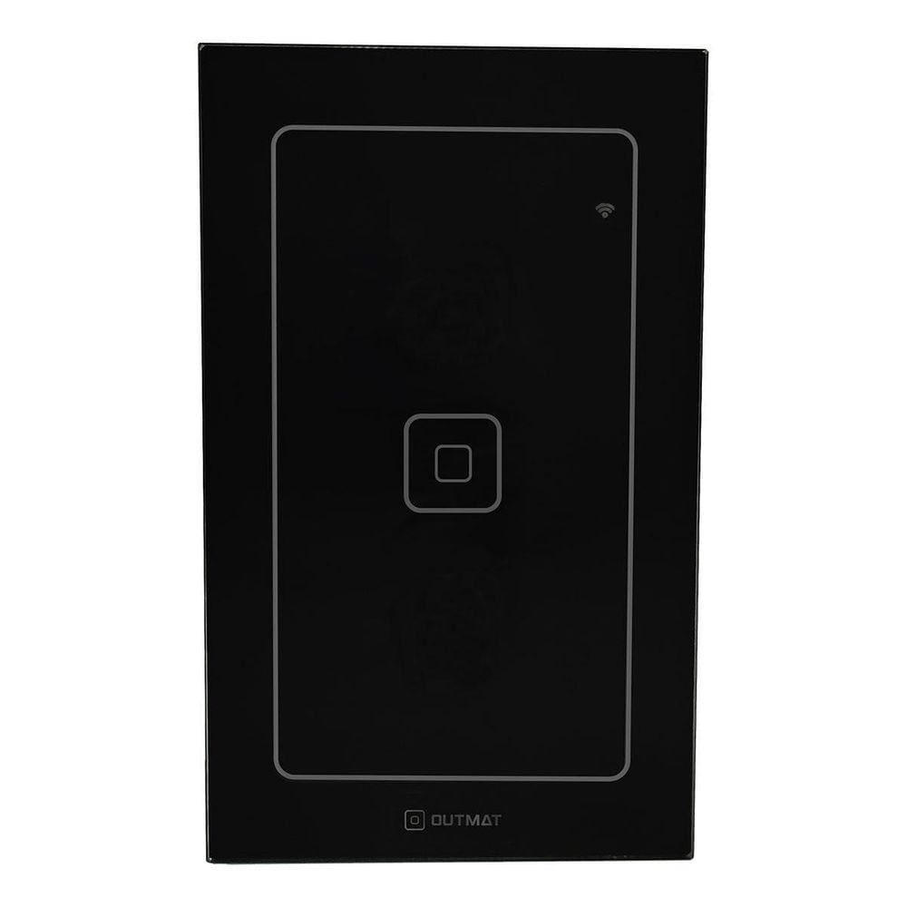 Interruptor Wifi Outmat 1 Touch Acenda E Apague Pelo Celular