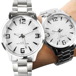 Relogio Feminino Aço Inox Casual Prova Dagua Social Casual