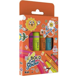 Kit 6 Caneta Marca Texto BE BOLD CRAZY Summer Newpen