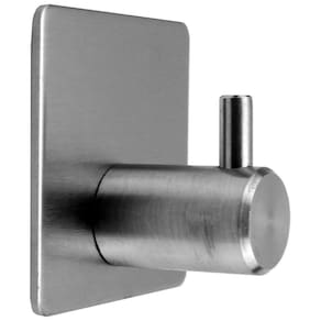 Gancho Adesivo Moderno Metal Sem Furo Sem Sujeira Prata