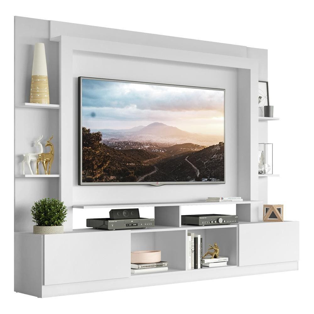 Estante com Suporte para TV até 65” Multimóveis Moscou FG2747 Branca