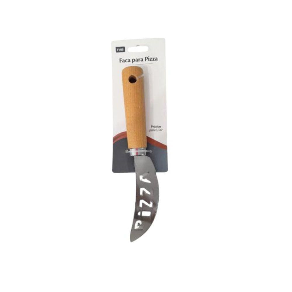 Faca para Pizza com cabo de Madeira
