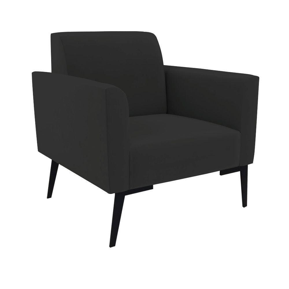 Poltrona Pés Villach Marisa Veludo D03 - D\`rossi Cor Preto