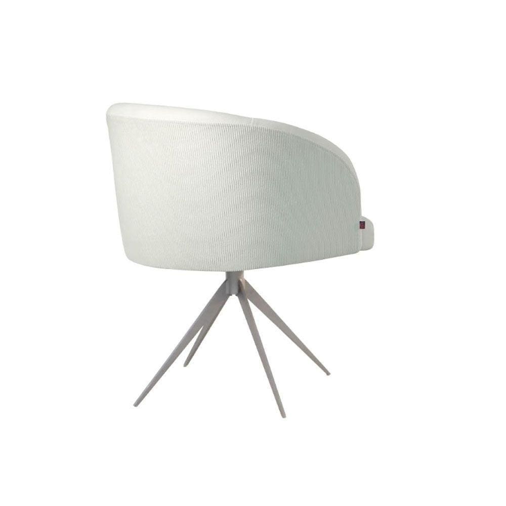 Poltrona Dafne Com Base Em Alumínio Due Decor Branco