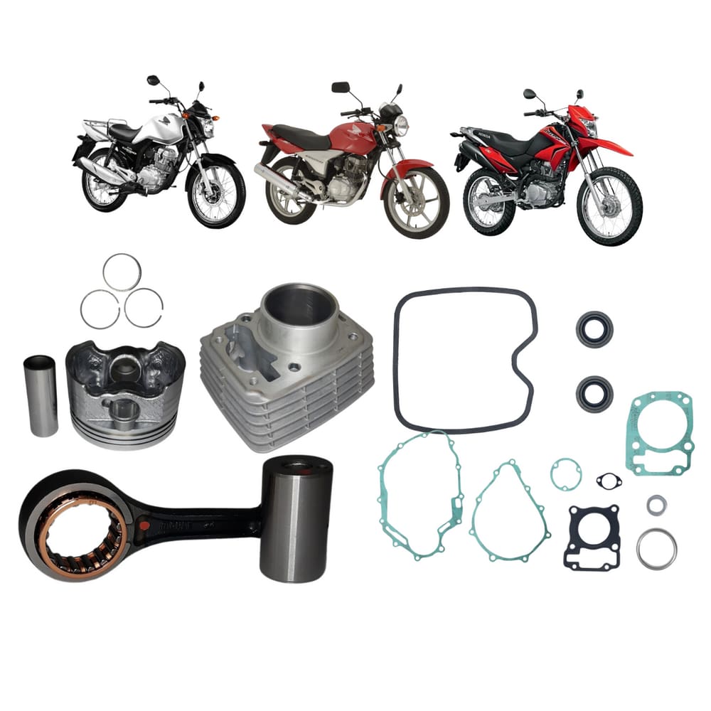 Kit Cilindro Completo+Kit Biela Mahle CG Cargo 150 2014 A 2016
