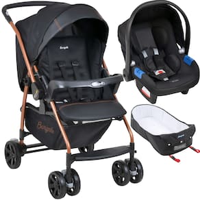 Carrinho com Bebe Conforto Ninho Burigotto Rio K Preto Cobre