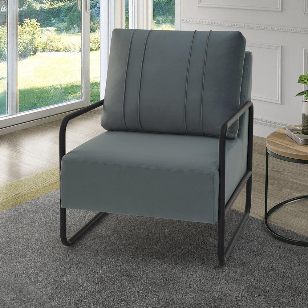 Poltrona Decorativa Zoe Braço em Ferro 70 cm Estofama