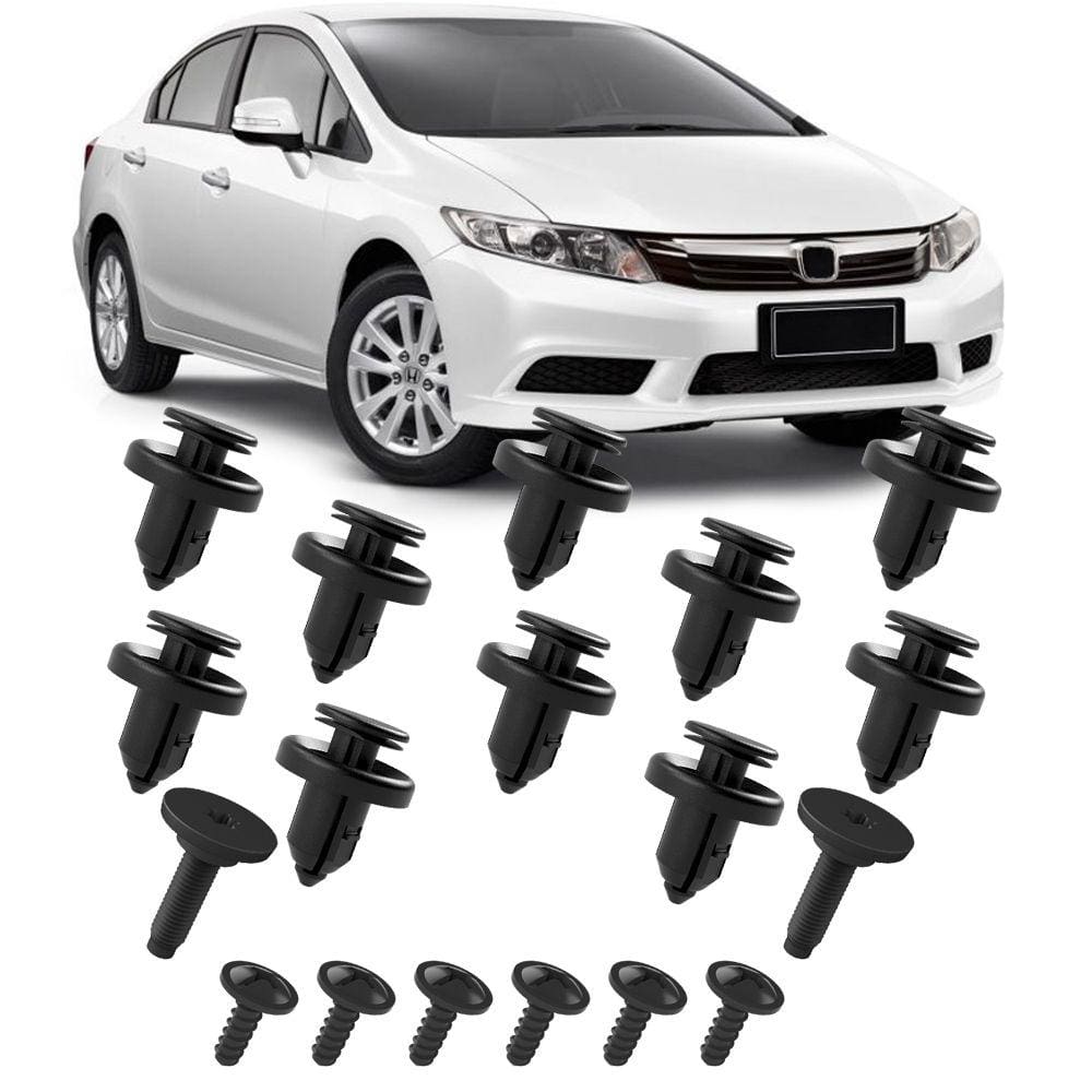 Kit Grampos Presilhas Parafusos Grade Do Radiador Civic 2012 2013 2014