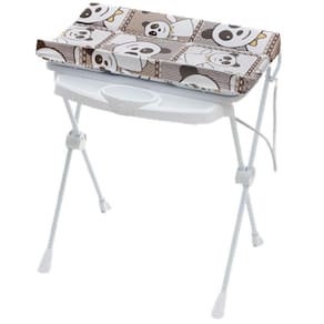 Banheira de Bebe Trocador Galzerano Plastica Classic Panda