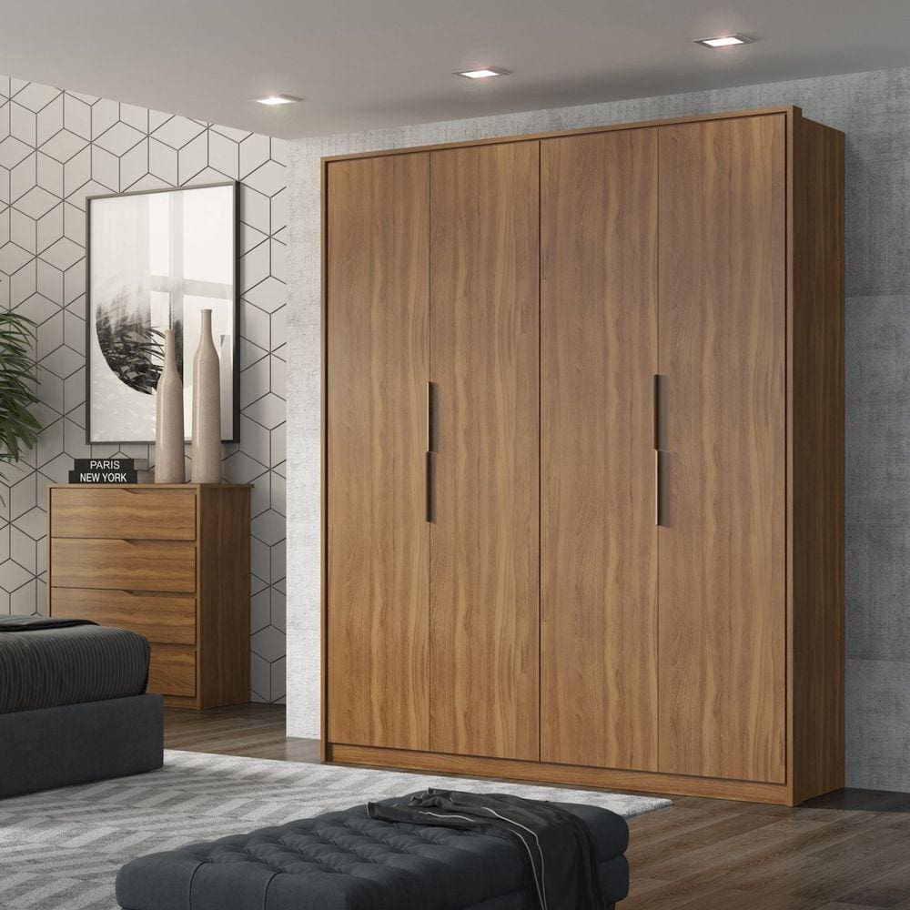 Guarda Roupa Casal 4 Portas Attore Demóbile Móveis Amendola