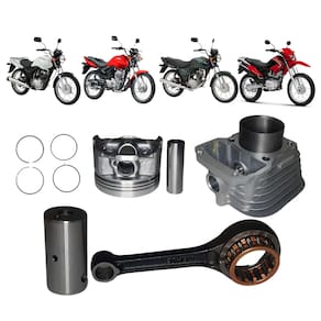 Kit Cilindro Mahle+Biela Com Rolamento Honda CG Titan 125 2002 A 2004