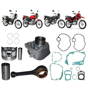 Kit Biela+Kit Cilindro Completo Mahle Cg Fan 125 0.1 2V 2005 A 2008