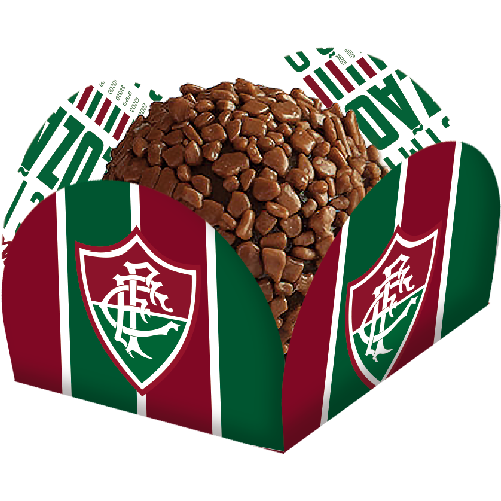 Porta Forminha para Doces Festa Fluminense - 40 unidades - Festcolor