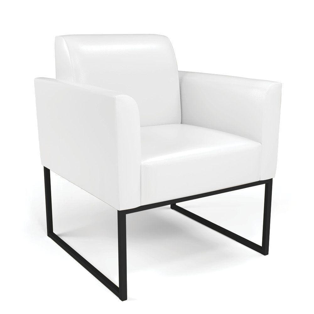 Poltrona Base Industrial Preto Marisa Corano D03 - D\`rossi Cor Branco