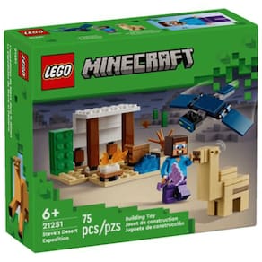 Lego Minecraft 21251 Expedição do Steve ao Deserto 75 Peças