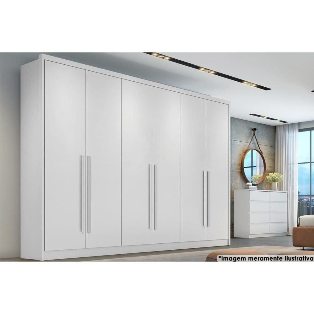 Guarda Roupa Casal 6 Portas E 6 Gavetas Robust Plus Branco - Novo Horizonte