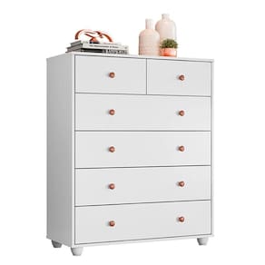 Cômoda Vittoria Em Mdp Com 6 Gavetas Branco Fosco Star Confort Branco Fosco