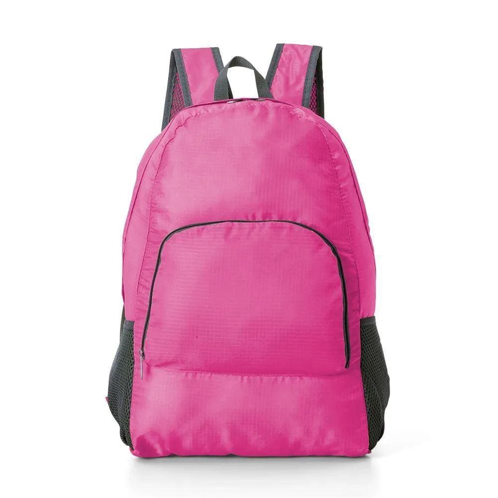 Mochila Nylon Dobravel Impermeável 21L Rosa - QUANHE