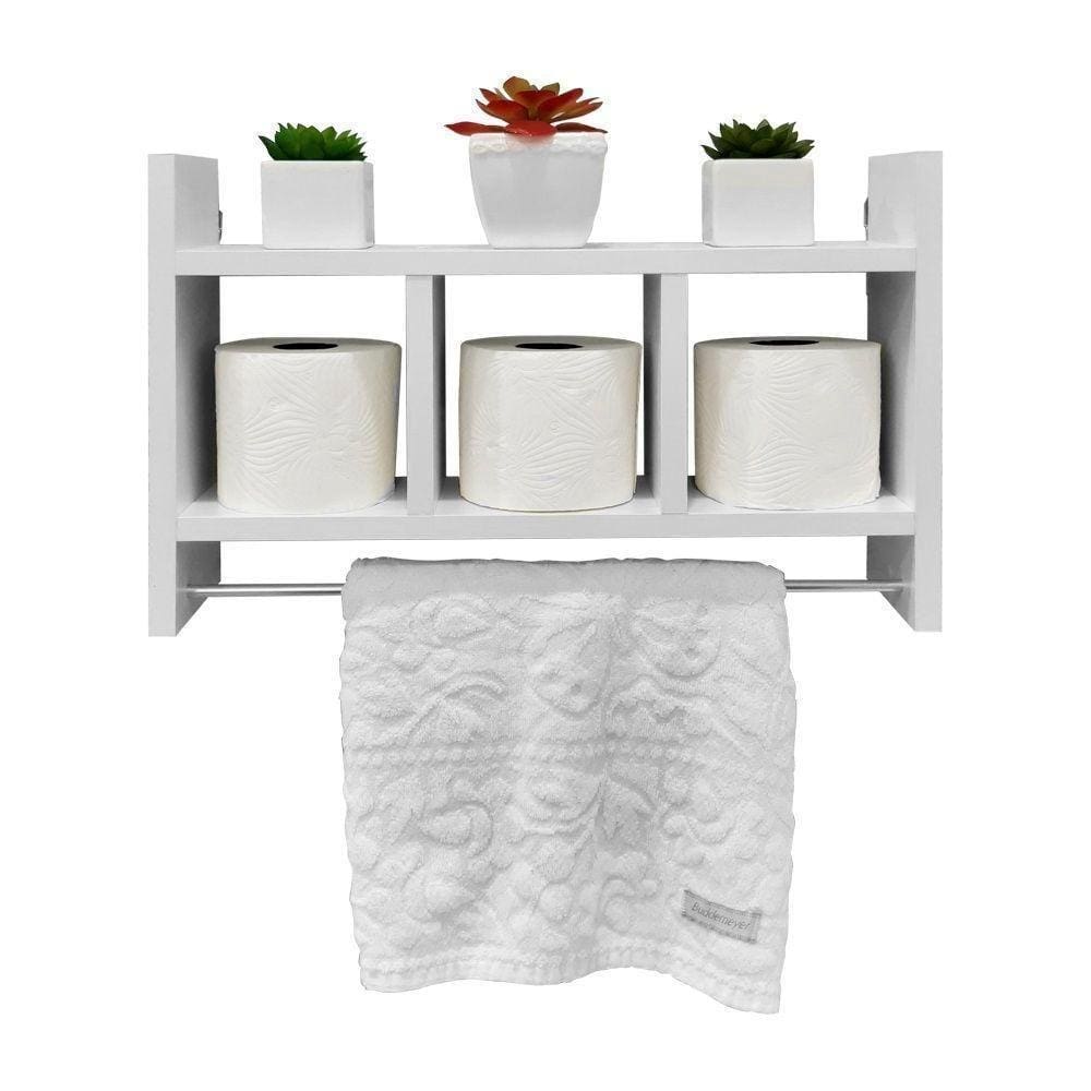 Nicho Porta Toalha Branco Para Banheiro45 X 30cm