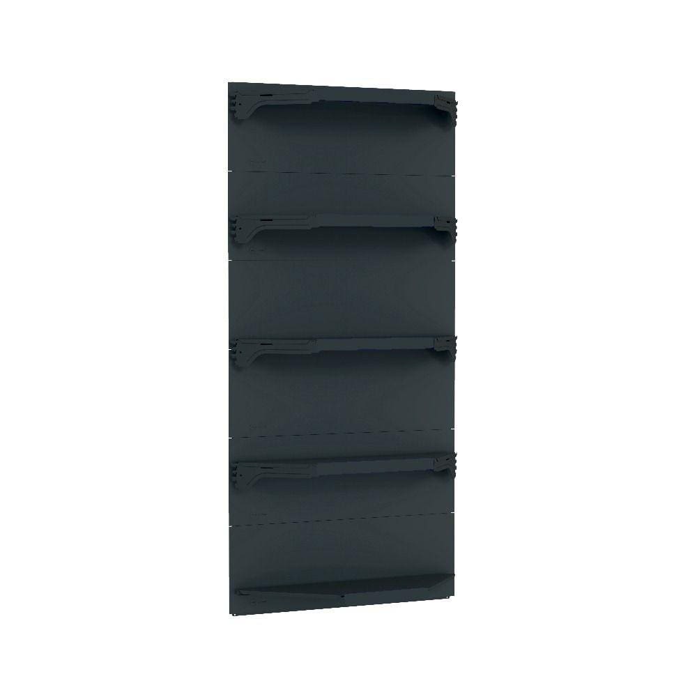 Kit 5 Bandejas Para Gondola Canto 202 Fit 40/60 Preto Sp Eti