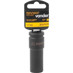 Soquete Sextavado De Impacto Longo Encaixe 1/2 17Mm Vonder