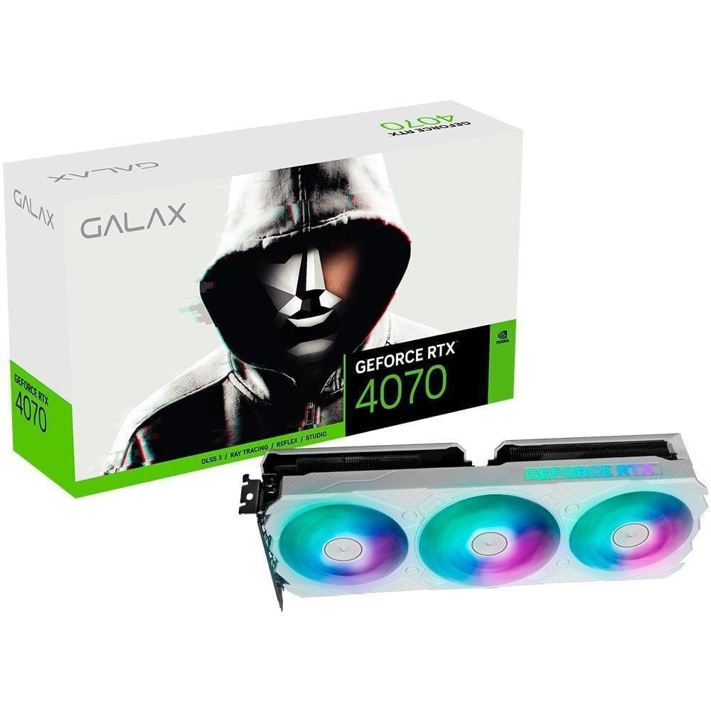 Placa De Vídeo Galax NVIDIA GeForce RTX 4070, 12GB, GDDR6X,