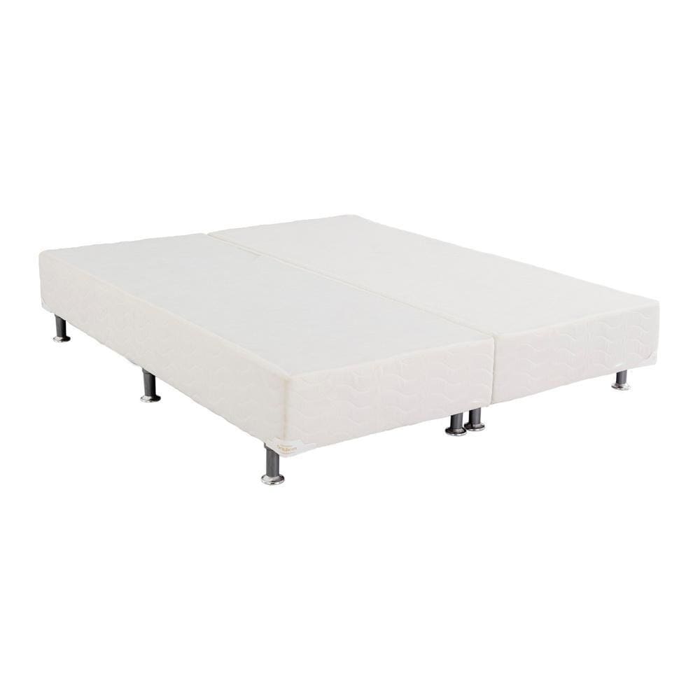 Base Sommier Bipartido Light Branco Super King (193x203x24) - Ortobom